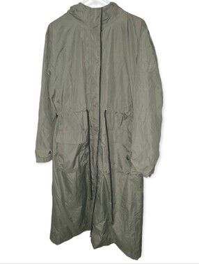Womens NWT jasambac Green Trench coat size XL.